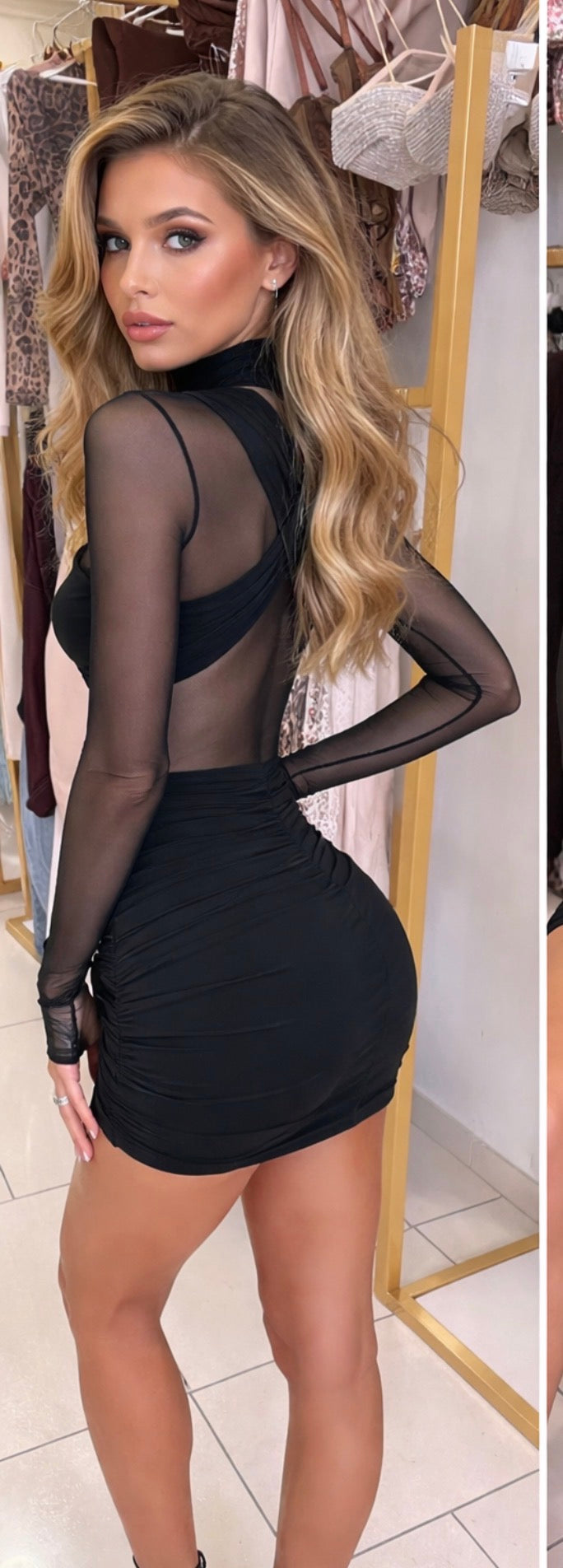 Mini dress lady